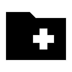 Medical Folder Fill Icon from Sharp Fill - Material Pro Free Set