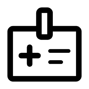 Medical Information Icon from Rounded Line - Material Symbols Set