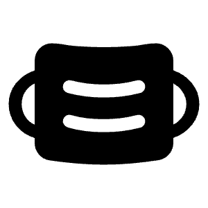 Medical Mask Fill Icon from Outlined Fill - Material Symbols Set