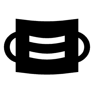 Medical Mask Fill Icon from Sharp Fill - Material Symbols Set