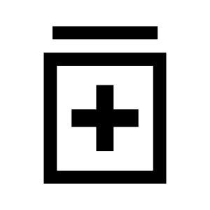 Medication Icon from Sharp Line - Material Symbols Set