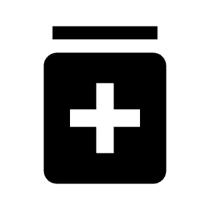 Medication Fill Icon from Outlined Fill - Material Symbols Set