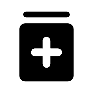 Medication Fill Icon from Rounded Fill - Material Symbols Set