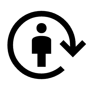 Metabolism Fill Icon from Sharp Fill - Material Symbols Set