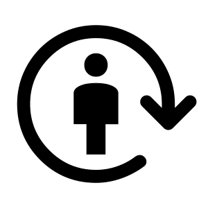 Metabolism Fill Icon from Rounded Fill - Material Symbols Set