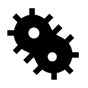 Microbiology Fill Icon from Sharp Fill - Material Symbols Set