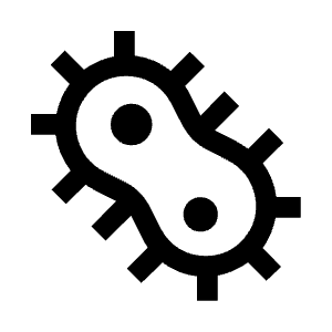 Microbiology Icon from Sharp Line - Material Symbols Set