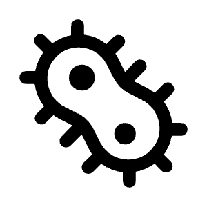 Microbiology Icon from Rounded Line - Material Symbols Set