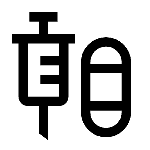 Mixture Med Icon from Sharp Line - Material Symbols Set