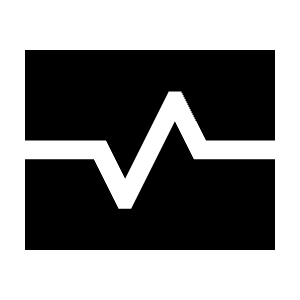 Monitor Heart Fill Icon from Sharp Fill - Material Symbols Set