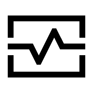 Monitor Heart Icon from Sharp Line - Material Symbols Set