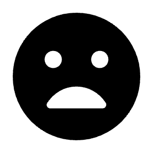 Mood Bad Fill Icon from Rounded Fill - Material Symbols Set