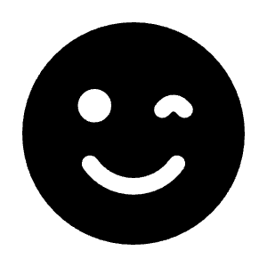 Mood Wink Fill Icon from Rounded Fill - Material Pro Free Set