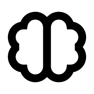 Neurology Icon from Sharp Line - Streamline Material Free Set