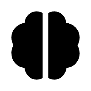 Neurology Fill Icon from Sharp Fill - Material Symbols Set