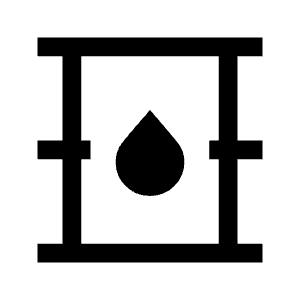 Oil Barrel Icon from Sharp Line - Material Symbols Set
