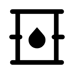 Oil Barrel Icon from Outlined Line - Material Symbols Set