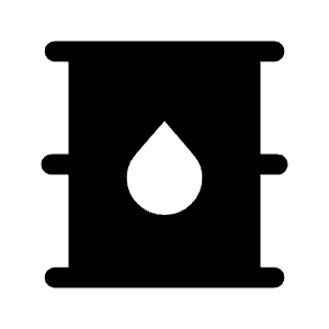 Oil Barrel Fill Icon from Outlined Fill - Material Symbols Set