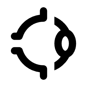 Ophthalmology Icon from Rounded Line - Streamline Material Free Set
