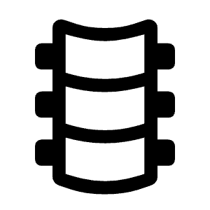 Orthopedics Icon from Sharp Line - Material Symbols Set