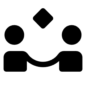 Partner Exchange Fill Icon from Rounded Fill - Material Symbols Set