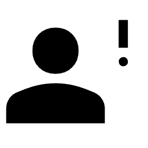 Person Alert Fill Icon from Outlined Fill - Material Symbols Set