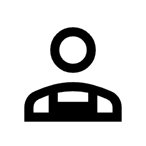 Person Apron Icon from Sharp Line - Material Symbols Set