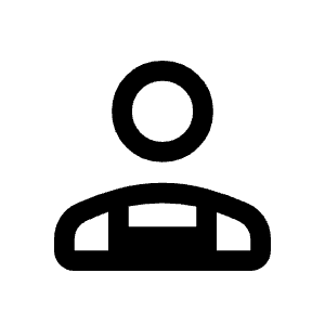 Person Apron Icon from Rounded Line - Material Symbols Set