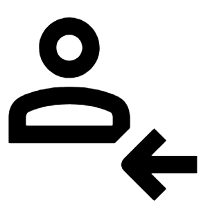 Person Follower Icon from Outlined Line - Material Pro Free Set