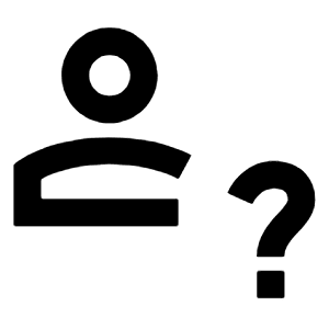 Person Info Icon from Sharp Line - Streamline Material Free Set