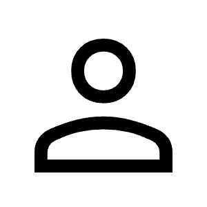 Person Icon from Sharp Line - Material Symbols Set