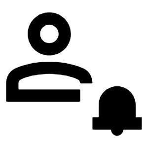 Person Notification Icon from Outlined Line - Material Pro Free Set