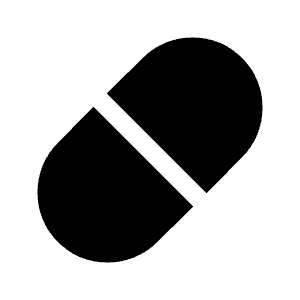 Pill Fill Icon from Sharp Fill - Material Symbols Set