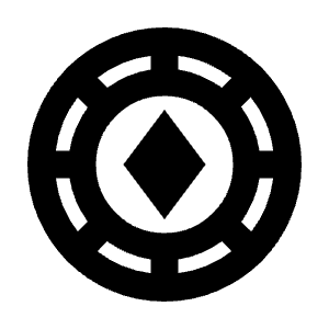 Poker Chip Icon from Material Pro Line Set