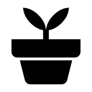 Potted Plant Fill Icon from Outlined Fill - Material Symbols Set