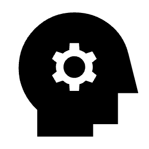 Psychology Fill Icon from Sharp Fill - Material Symbols Set