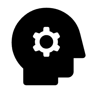 Psychology Fill Icon from Rounded Fill - Material Symbols Set