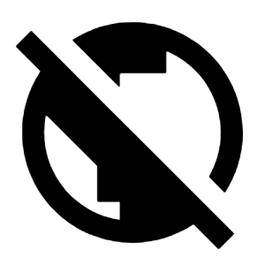 Public Off Fill Icon from Sharp Fill - Streamline Material Free Set