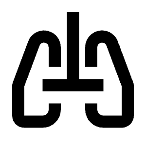Pulmonology Icon from Outlined Line - Streamline Material Free Set