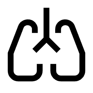 Pulmonology Icon from Outlined Line - Material Symbols Set
