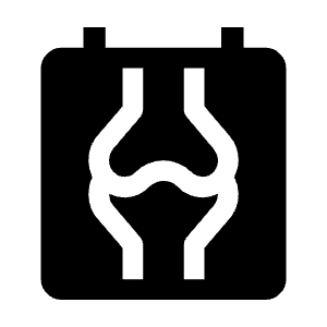 Radiology Fill Icon from Sharp Fill - Material Symbols Set