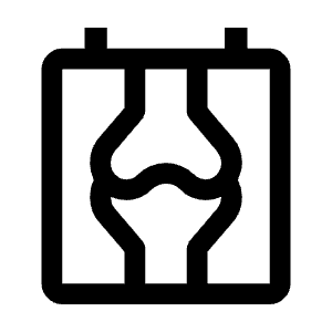 Radiology Icon from Sharp Line - Material Symbols Set