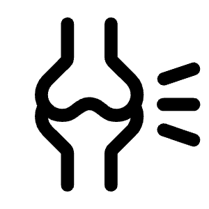 Rheumatology Icon from Rounded Line - Material Symbols Set
