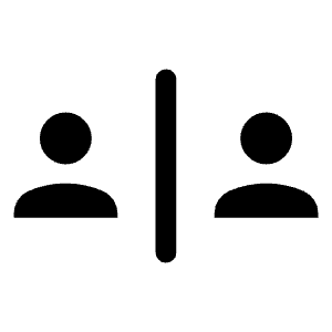 Safety Divider Fill Icon from Rounded Fill - Material Symbols Set