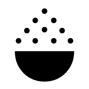 Salinity Fill Icon from Sharp Fill - Material Symbols Set