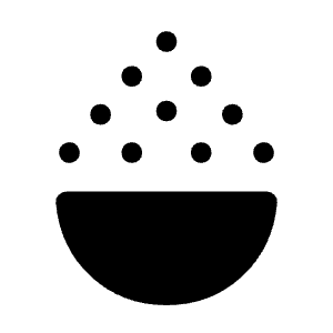 Salinity Fill Icon from Rounded Fill - Material Symbols Set