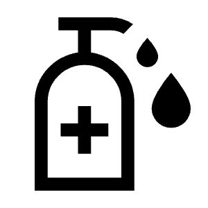 Sanitizer Icon from Sharp Line - Material Symbols Set