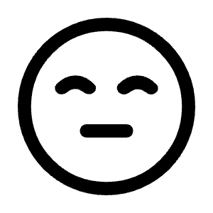 Sentiment Content Icon from Rounded Line - Material Symbols Set