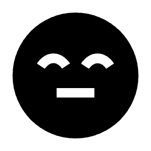 Sentiment Content Fill Icon from Sharp Fill - Material Symbols Set
