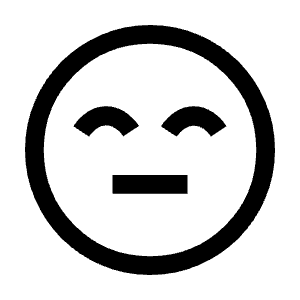Sentiment Content Icon from Outlined Line - Material Symbols Set